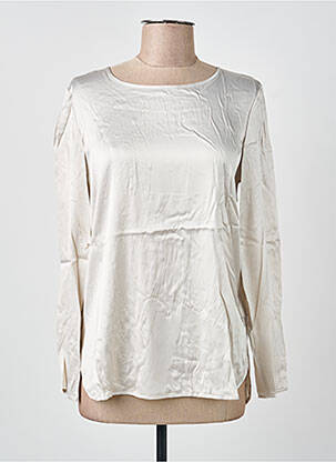 Top coupe cintrée manches longues argent MAX MARA femme
