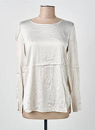 Top coupe cintrée manches longues argent MAX MARA femme