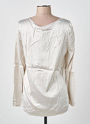 Top coupe cintrée manches longues argent MAX MARA femme