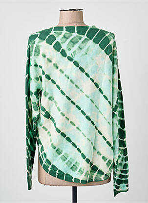 Pull col v manches longues vert REPEAT femme