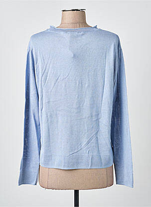 Pull coupe cintrée manches longues bleu MAX MARA femme