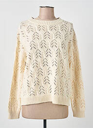 Pull maille ajourée manches longues beige WEEKEND MAXMARA femme