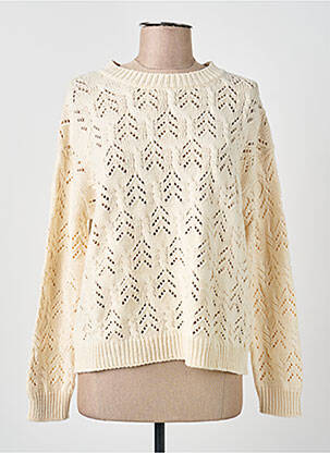 Pull maille ajourée manches longues beige WEEKEND MAXMARA femme