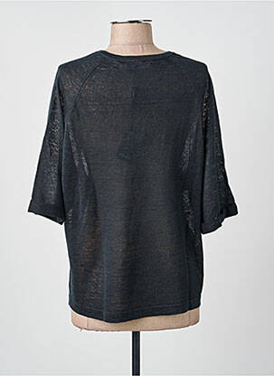 T-shirt coupe droite manches courtes noir REPEAT femme