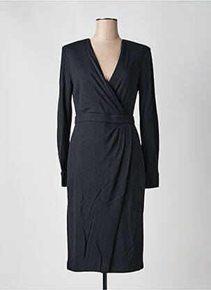 Robe mi-longue manches longues manches longues noir MAX MARA femme