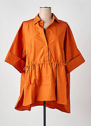 Tunique manches courtes coupe cintrée orange MAX MARA femme