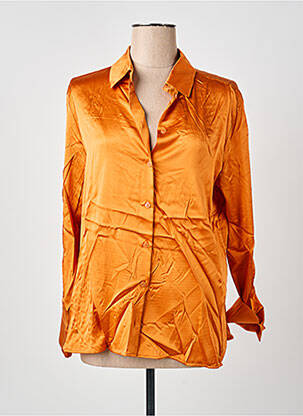 Chemisier coupe cintrée manches longues orange MAX MARA femme
