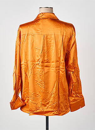 Chemisier coupe cintrée manches longues orange MAX MARA femme