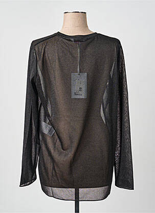 Top coupe fluide manches longues noir MAX MARA femme