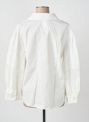 Chemisier coupe droite manches longues blanc WEEKEND MAXMARA femme