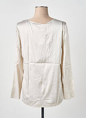 Top coupe fluide manches longues gris MAX MARA femme