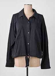 Chemisier manches longues manches longues noir REPEAT femme