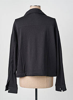 Chemisier manches longues manches longues noir REPEAT femme