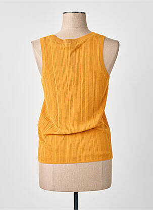 Top stretch sans manche jaune WEEKEND MAXMARA femme