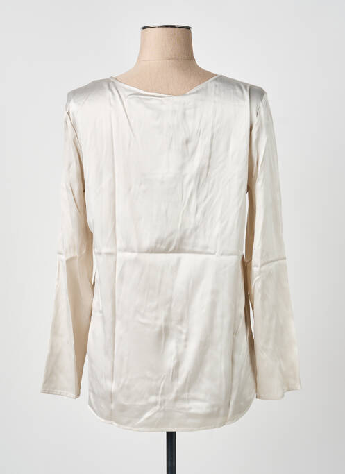Top coupe fluide manches longues gris MAX MARA femme