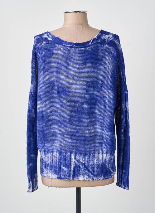 Gilet manches longues stretch bleu PIER ANTONIO GASPARI femme