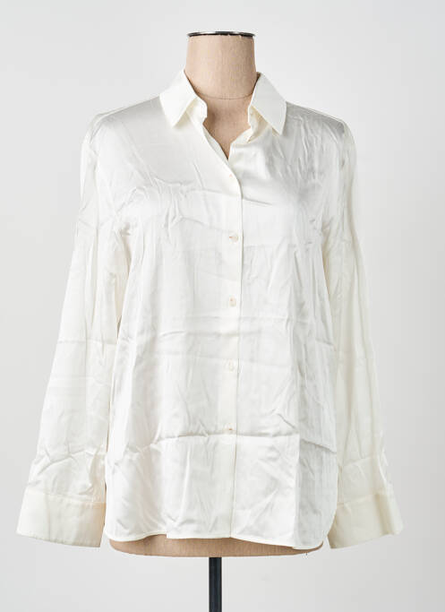 Chemisier coupe fluide manches longues beige MAXMARA femme