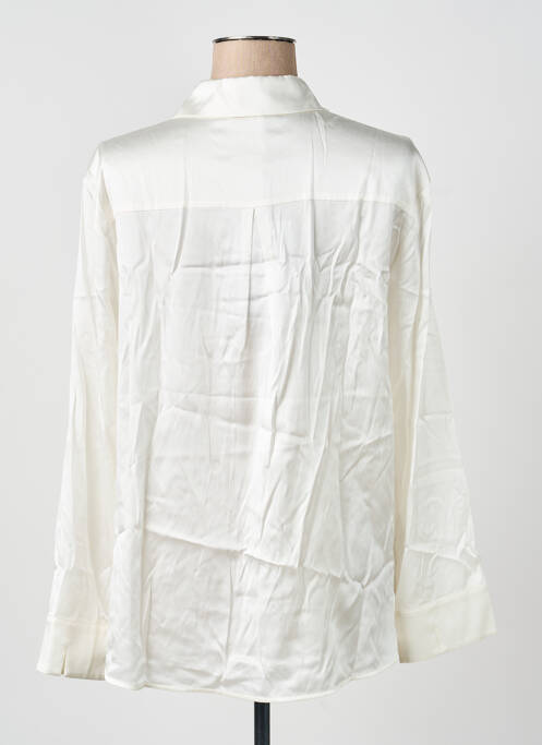 Chemisier coupe fluide manches longues beige MAXMARA femme