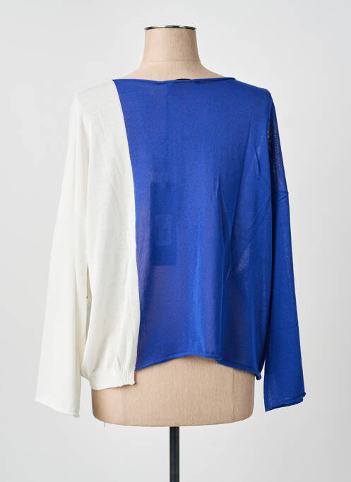 Pull stretch manches longues bleu PIER ANTONIO GASPARI femme