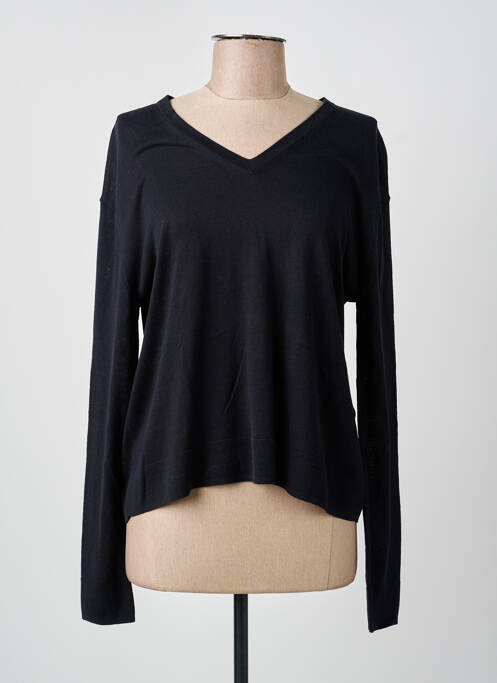 Pull coupe cintrée manches longues noir MM BY MAXMARA femme