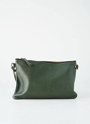 Pochette fermeture zippée vert YOLETE femme