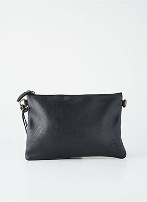 Pochette fermeture zippée noir YOLETE femme