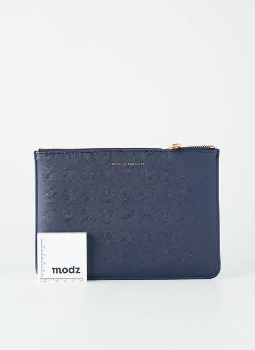 Pochette effet matière satinée bleu ESTELLA BARTLETT femme