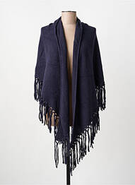 Poncho col v bleu WEEKEND MAXMARA femme