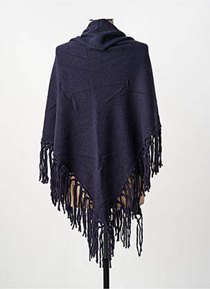 Poncho col v bleu WEEKEND MAXMARA femme