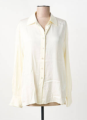 Chemisier coupe fluide manches longues beige REPEAT femme