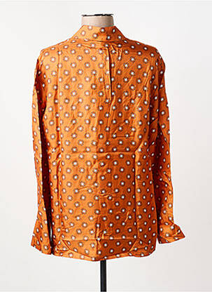 Chemisier imprimé fantaisie manches longues orange MAX MARA femme