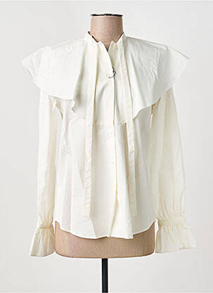 Chemisier coupe cintrée manches longues beige WEEKEND MAXMARA femme