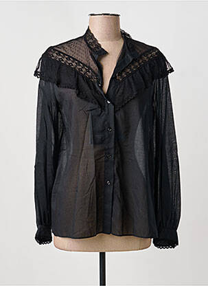 Chemisier coupe droite manches longues noir WEEKEND MAXMARA femme
