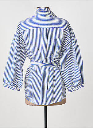 Chemisier coupe cintrée manches 3/4 bleu WEEKEND MAXMARA femme
