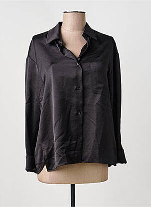 Chemisier coupe fluide manches longues noir WEEKEND MAXMARA femme