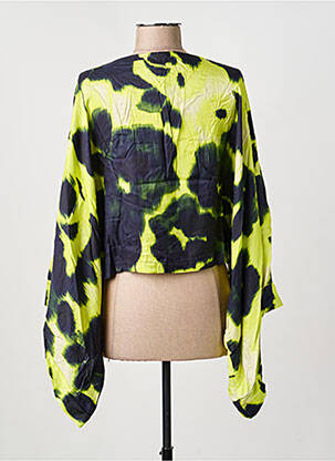 Blouse imprimé fantaisie manches longues jaune PIER ANTONIO GASPARI femme