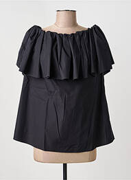 Blouse manches courtes manches courtes noir MAX MARA femme