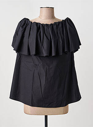 Blouse manches courtes manches courtes noir MAX MARA femme