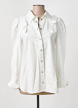 Chemisier coupe cintrée manches longues blanc WEEKEND MAXMARA femme