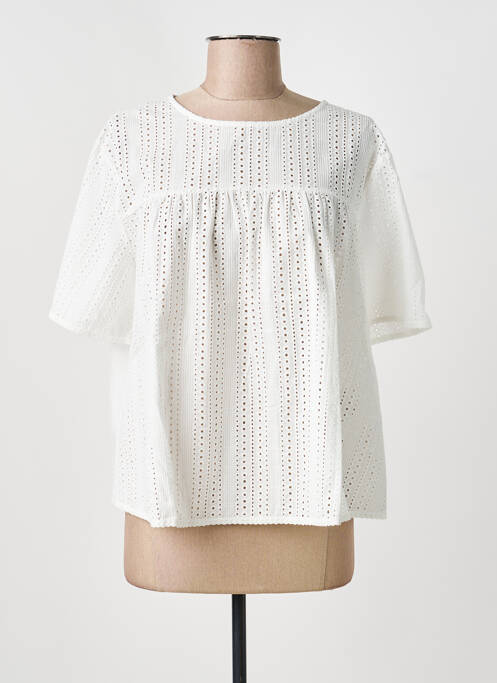 Blouse manches courtes manches courtes blanc WEEKEND MAXMARA femme