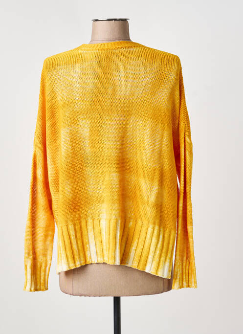 Gilet manches longues stretch jaune PIER ANTONIO GASPARI femme