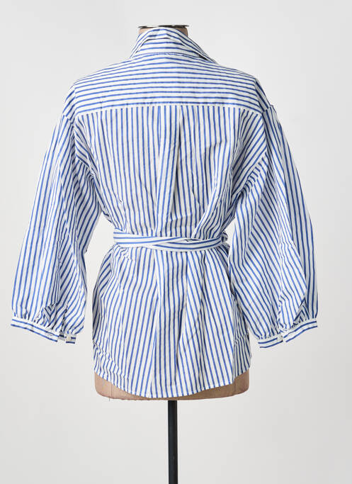 Chemisier coupe cintrée manches 3/4 bleu WEEKEND MAXMARA femme