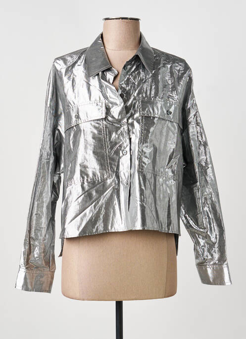 Chemisier manches longues manches longues argent WEEKEND MAXMARA femme