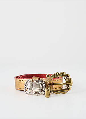 Ceinture coutures renforcées or YOLETE femme