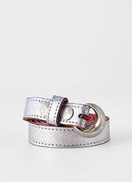 Ceinture fermeture pointe poinçonnée argent YOLETE femme