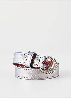 Ceinture fermeture pointe poinçonnée argent YOLETE femme