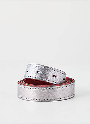 Ceinture fermeture pointe poinçonnée argent YOLETE femme