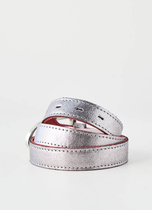 Ceinture fermeture pointe poinçonnée argent YOLETE femme