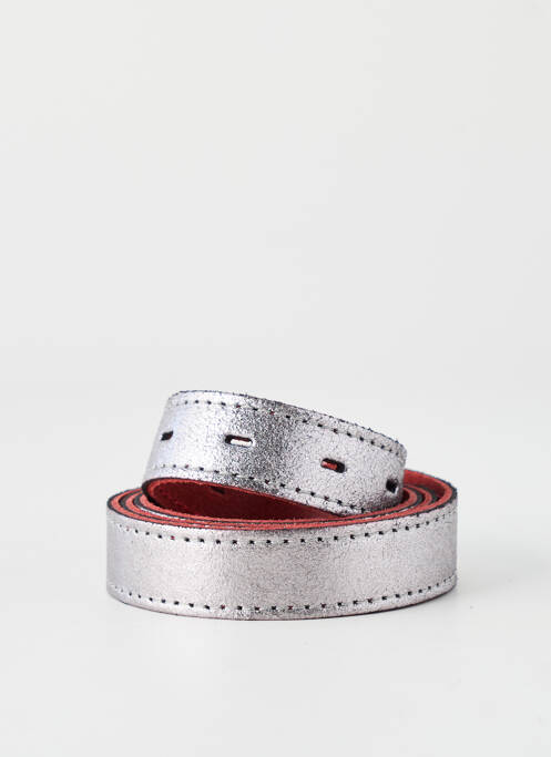 Ceinture fermeture pointe poinçonnée argent YOLETE femme