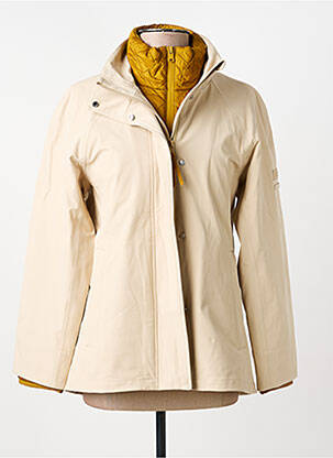Parka fermeture zippée sur le devant sans capuche beige MAX MARA femme